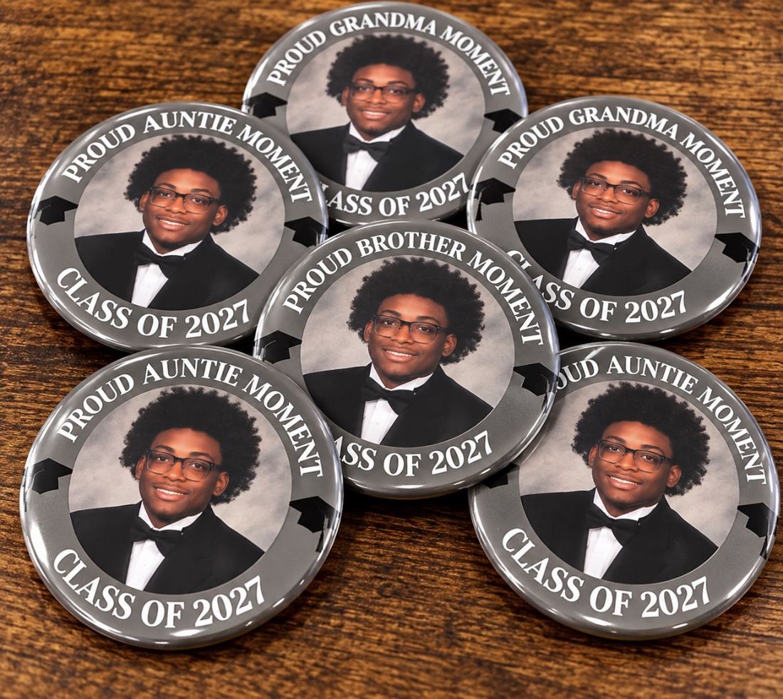 Graduation buttons